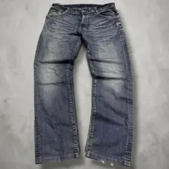 00s archive グランジ 鬼フェード ヒゲ デニムパンツ お兄系 - メルカリ