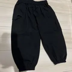 キッズ カーゴパンツ ブラック 100cm