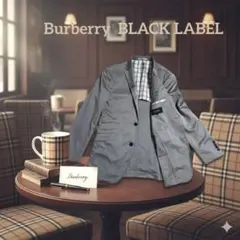 バーバリーブラックレーベル グレー テーラードジャケット カジュアルジャケット