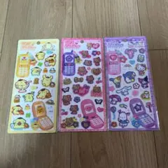 サンリオキャラクター 平成はっぴーフォンシール キティ プリン マイメロ クロミ