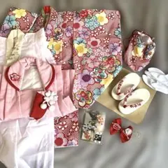 S*e様 七五三 子供用 着物セット 花柄