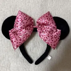 ディズニー ミニー カチューシャ ピンク ヒョウ柄のサムネイル