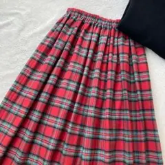 チェックロングスカート　check&stripe アーバンリサーチ　かぐれ　好き