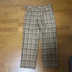 90s PRONTI チェックパンツ スラックス vintage とろとろ - メルカリ