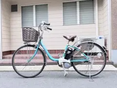 電動自転車 Panasonic Lithium vivi 水色 74☆ - メルカリ