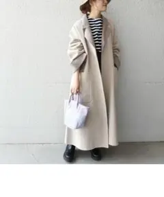 SHIPS anyリバー リラックス チェスター ロング コート