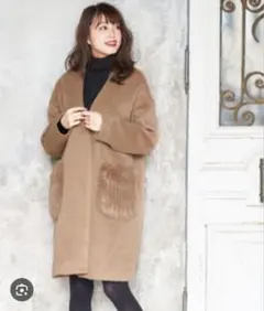 ノーカラーコート Discort