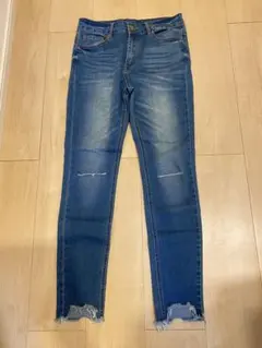 RETRO GIRL ダメージデニムパンツ Mサイズのサムネイル