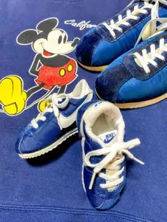 ★メンテリペア済‼️レア★NIKEベビーコルテッツ 紺×白　7(13cm) 激カワ