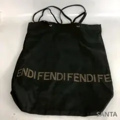 FENDI フェンディ ロゴ ナイロン トートバッグ バッグ ブラック 黒