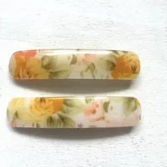 バレッタ2個セットYE②