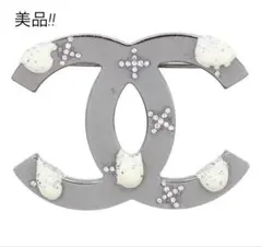 R2169 美品 シャネル ココマーク ラインストーン ブローチ
