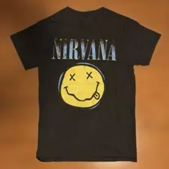NIRVANA スマイルロゴ Tシャツ ブラック