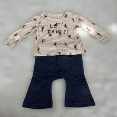 長袖Tシャツ＆パンツセット80センチ　2枚セット
