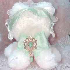 ちびぐるみ 着ぐるみ おすわり ぬい服 12cm 緑