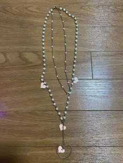 2連パール風ネックレス