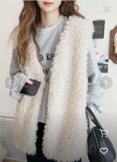 クラシカルエルフ♡ ボリュームプードルフェイクファーベスト