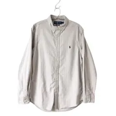 90s Ralph Lauren マルチストライプ オックスフォードシャツ BD