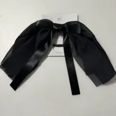 【匿名配送】ブラックリボンヘアアクセサリー