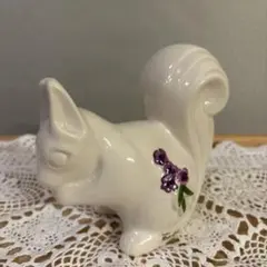 Rosa Ljung 陶器 リス 置物 花柄 スウェーデン - メルカリ