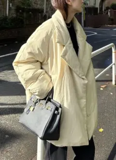 CLANE COCOON SHORT DOWN COAT ベージュ