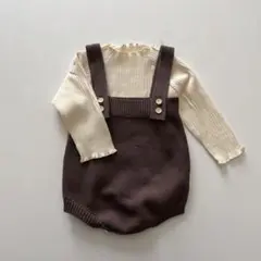 ululu　ニット ロンパース 長袖 73