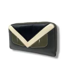 FENDI モンスターバグズアイ ジップアラウンド長財布　レザー　ウォレット