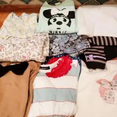 女の子90　長袖　まとめ売り　9点セット　春秋　ほぼ薄手