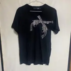 roar リボルバー柄ストーン スタッズTシャツ y2k V系 ロック ギャル 