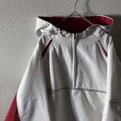 配色抜群 90s UMBRO ワンポイント 刺繍 ツートンカラー アノラック