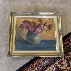 油画　ゴールド額縁　アンティーク