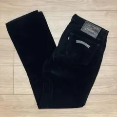 RUDE GALLERYブラックコーデュロイパンツ ボタンフライのサムネイル