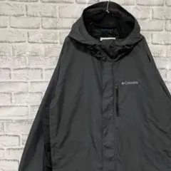 コロンビア　マウンテンパーカー グレー　XL ロゴ刺繍アウトドア0220