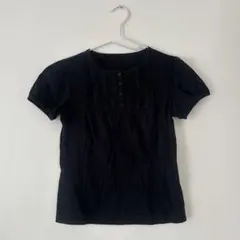 TRUSSARDI フリルTシャツ 黒のサムネイル