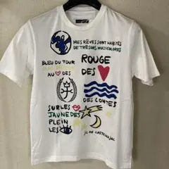 新品のカステルバジャックの前家紋，ロゴプリントのＴシャツのサムネイル