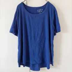 ロフト M Tシャツ カットソー クルーネック 半袖 無地 綿 カジュアル