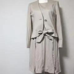 春SALE【新品未使用】courreges ベージュジャケット　ワンピースセット