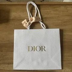 Dior ショップ袋 リボン付き ホワイト