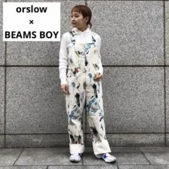 orslow × BEAMS BOY 別注 Overall ペイントサロペット