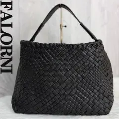 美品♡A4可♡ファロルニ イントレチャート レザー ホーボー ショルダーバッグ