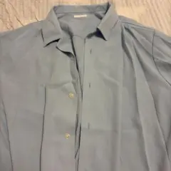 GU 半袖シャツ ライトブルー L