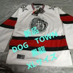 90ｓ新品DOG TOWN 黒龍 Vネック長袖七分袖　カットソー　 XLサイズのサムネイル