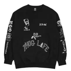 XL 黒 ロンT 2PAC タトゥー tattoo 刺青 RAP TEE - メルカリ