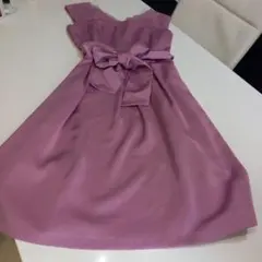 anySiS 薄紫 レーストリム パーティードレス