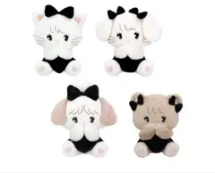 mikko characters　BLACK RIBBON BIGぬいぐるみ４種