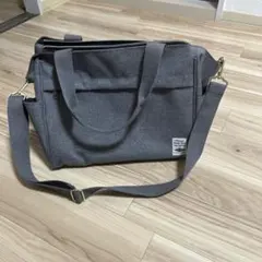 2WAY トートバッグ ショルダー グレー 大容量