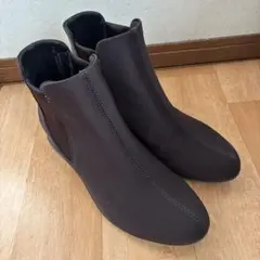 fitfit 撥水サイドゴアアンクル　ブーツ ダークブラウン23.0cm