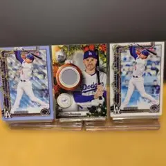 topps holiday Freeman フリーマン レリック 他3枚