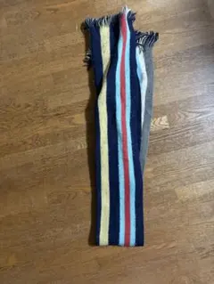 値下げしました。ストライプ マフラー フリンジ付き　ポールスミス