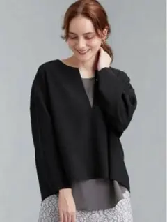 green label relaxing CB 3WAY プルオーバー ブラウス